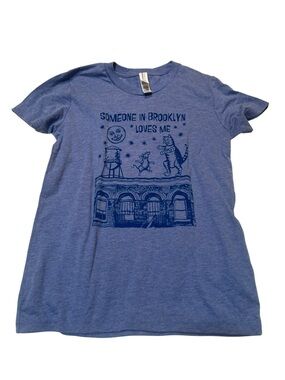 Bella Canvas Kids T-Shirt Blue Someone in Brooklyn Loves Me S 6-8